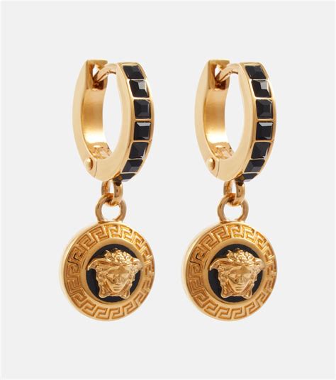 tribute medusa pendant earring versace|versace medusa head earrings.